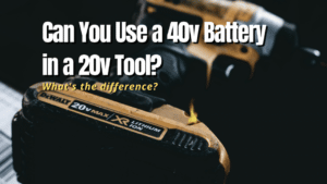 can you use a 40v battery in a 20v tool