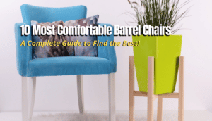 a cozy space with a barrel chair furniture