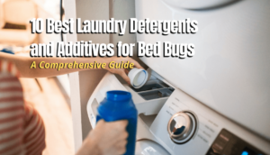 Pouring laundry detergent and additives for bed bugs