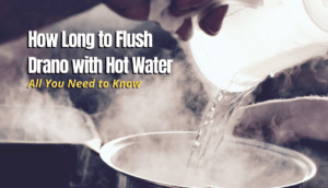 hot water for flushing drain