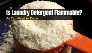 a cup of a laundry detergent