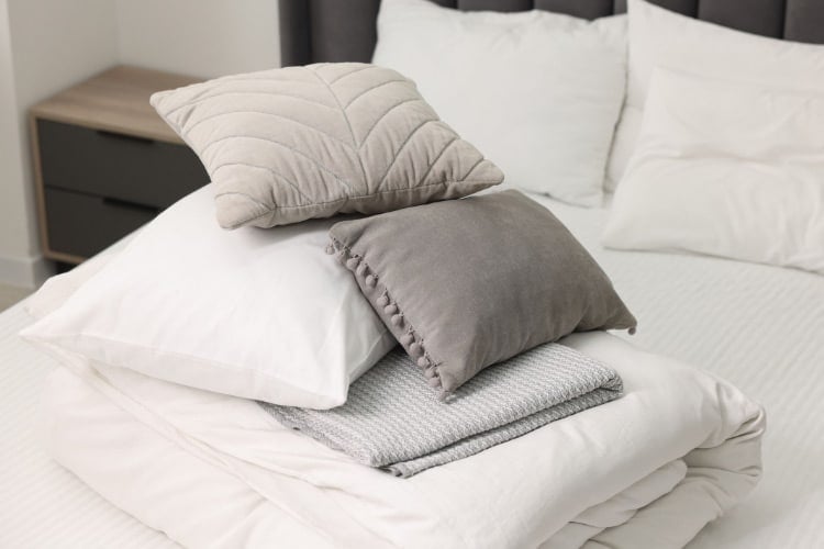 swap in fresh ones while sheets wait for weekend laundry