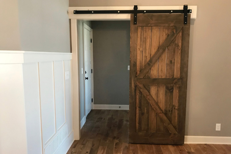 the beauty of barn doors is that they can fit into any space