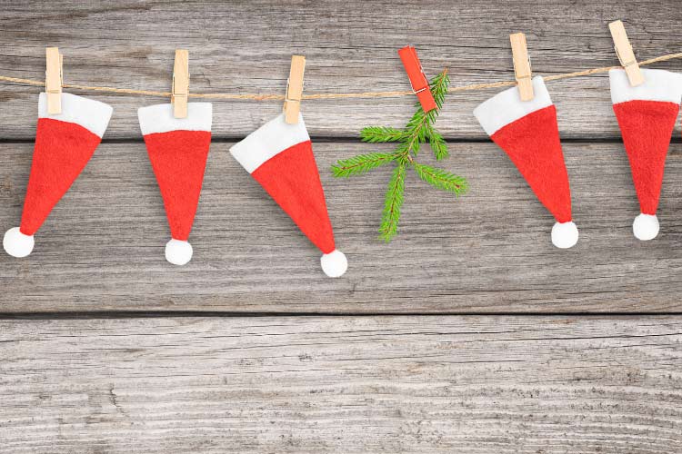 they can easily be transformed into cheap yet festive Christmas decorations