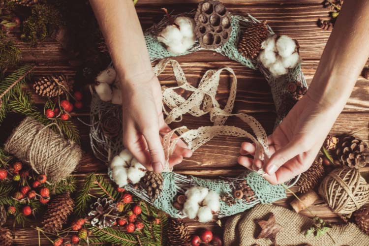offer the same cheer and seasonal charm of large wreaths