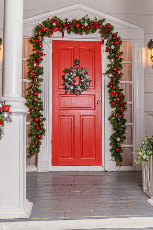Faux garlands are also a great option because they can be reused 