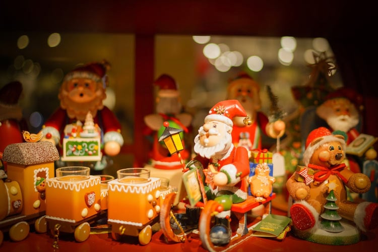 display festive figurines that complement your existing decor style