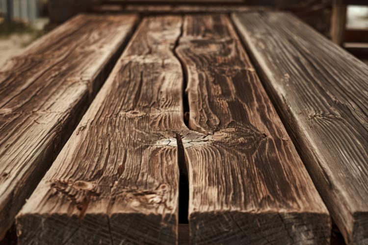 The natural grains complement the farmhouse design so beautifully