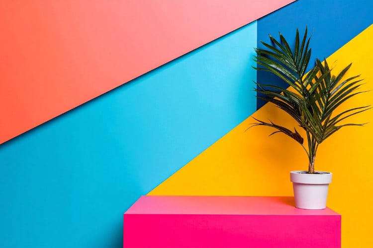 a splash of bold color can make in a small mudroom is astonishing