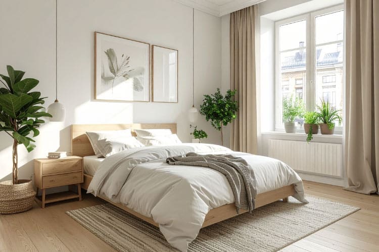 Mix warm beige with soft gray and some crisp white to update your everyday decorative items