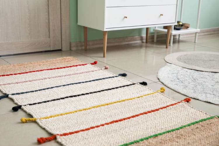 durable addition to any mudroom and you can add decorative to the list if you opt for one with patterns